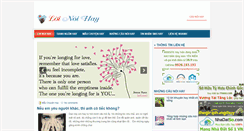 Desktop Screenshot of loinoihay.com